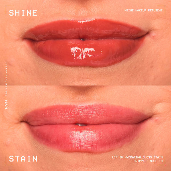 Lipgloss LIP IV Stain 18 Drippin' Nude NYX PROFESSIONAL MAKEUP