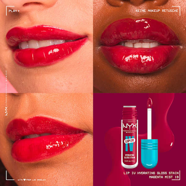 Lipgloss LIP IV Stain 19 Magenta Mist NYX PROFESSIONAL MAKEUP