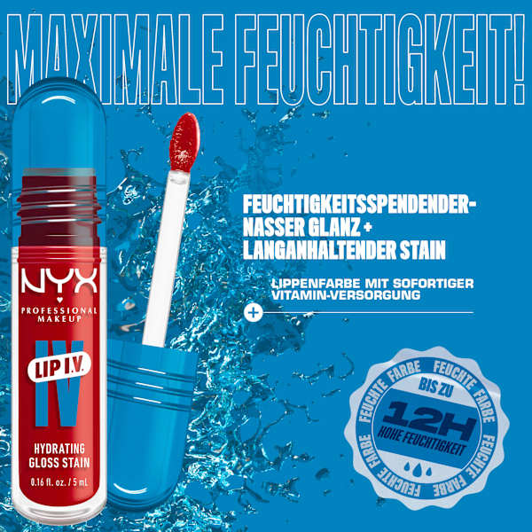 Lipgloss LIP IV Stain 22 Cherry Drenched NYX PROFESSIONAL MAKEUP