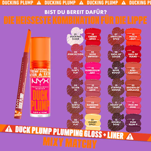 Lipliner Duck Plump 01 Ducking Clear NYX PROFESSIONAL MAKEUP