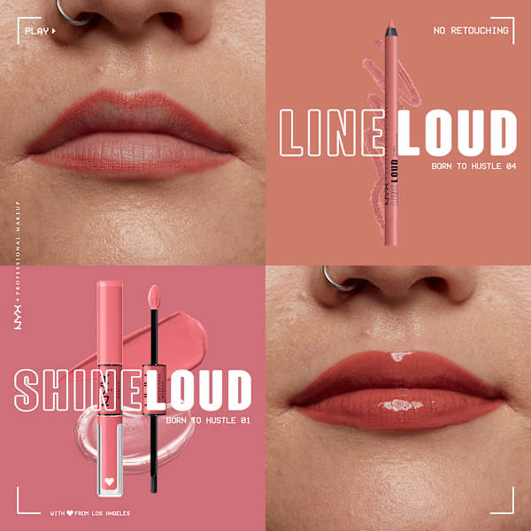 Lipliner Line Loud 04 Born To Hustle  NYX PROFESSIONAL MAKEUP