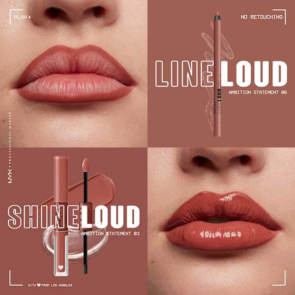 Lipliner Line Loud 06 Ambition Statement  NYX PROFESSIONAL MAKEUP