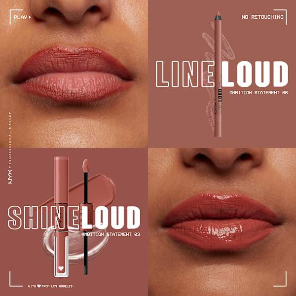 Lipliner Line Loud 06 Ambition Statement  NYX PROFESSIONAL MAKEUP