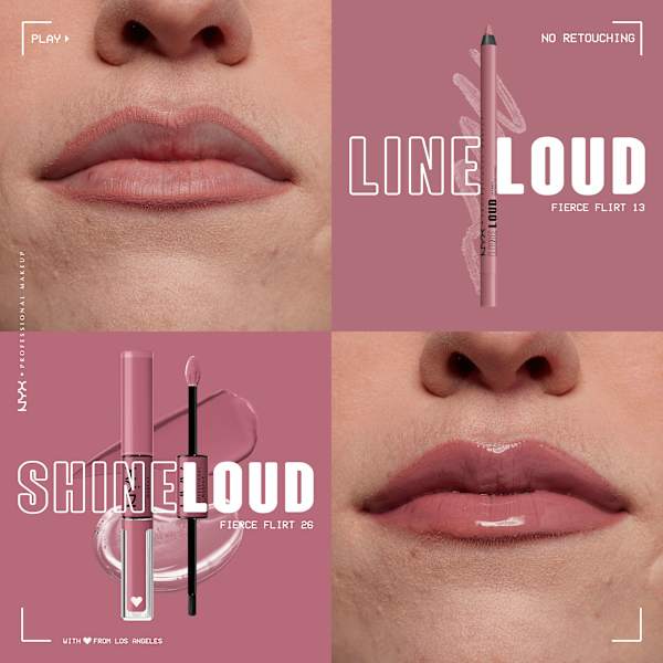 Lipliner Line Loud 13 Fierce Flirt  NYX PROFESSIONAL MAKEUP