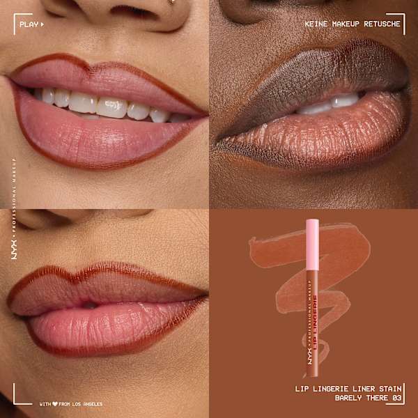 Lipliner Lingerie Stain 03 Barely There NYX PROFESSIONAL MAKEUP
