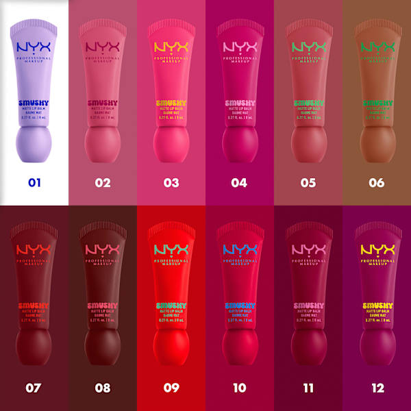 Lippenbalsam Smushy Matte 01 Sugar Smush NYX PROFESSIONAL MAKEUP
