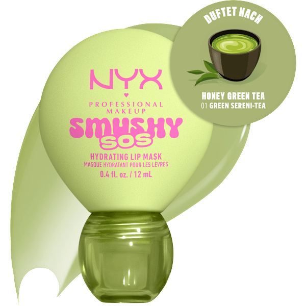 Lippenmaske Smushy SOS Hydrating 01 Green Sereni-Tea NYX PROFESSIONAL MAKEUP