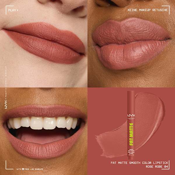 Lippenstift Fat Matte Smooth 04 Rose Robe NYX PROFESSIONAL MAKEUP