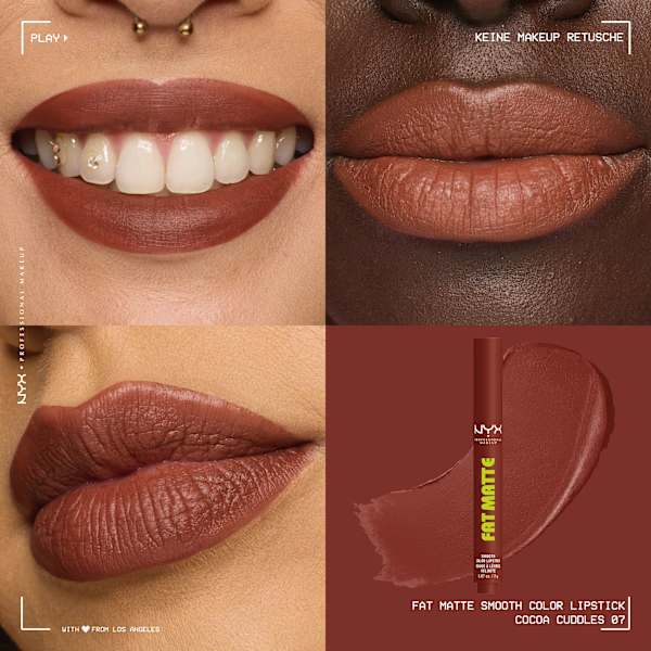 Lippenstift Fat Matte Smooth 07 Cocoa Cuddles NYX PROFESSIONAL MAKEUP
