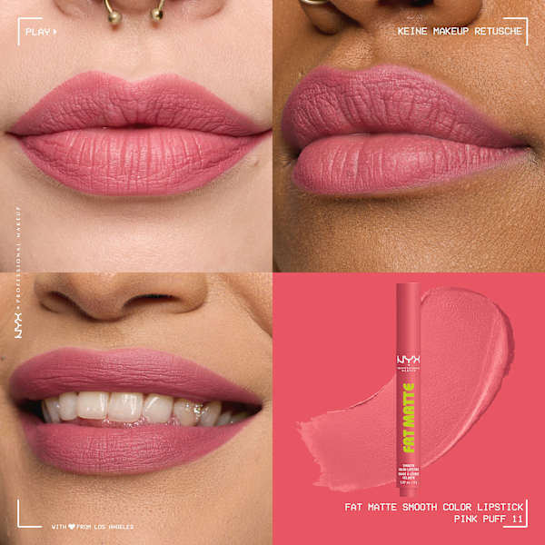 Lippenstift Fat Matte Smooth 11 Pink Puff NYX PROFESSIONAL MAKEUP
