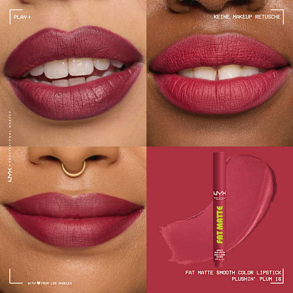 Lippenstift Fat Matte Smooth 16 Plushin' Plum NYX PROFESSIONAL MAKEUP