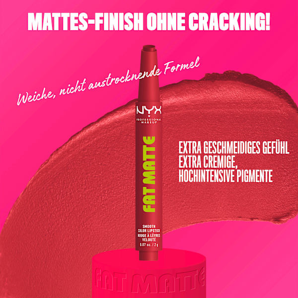 Lippenstift Fat Matte Smooth 16 Plushin' Plum NYX PROFESSIONAL MAKEUP