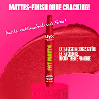 Lippenstift Fat Matte Smooth 17 Scarlet Snuggles NYX PROFESSIONAL MAKEUP