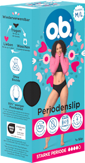 Periodenunterwäsche Slip schwarz Gr. M/L o.b.