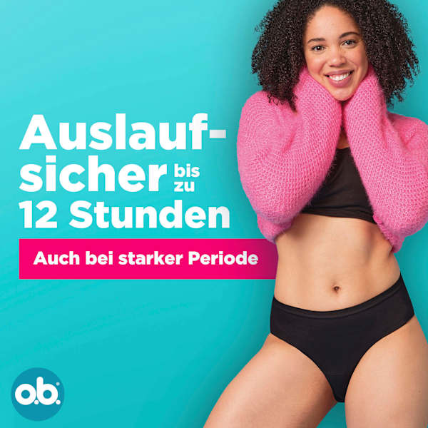 Periodenunterwäsche Slip schwarz Gr. M/L o.b.