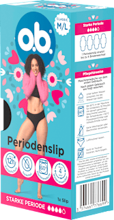 Periodenunterwäsche Slip schwarz Gr. M/L o.b.