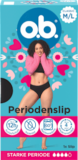 Periodenunterwäsche Slip schwarz Gr. M/L o.b.