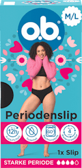 Periodenunterwäsche Slip schwarz Gr. M/L o.b.