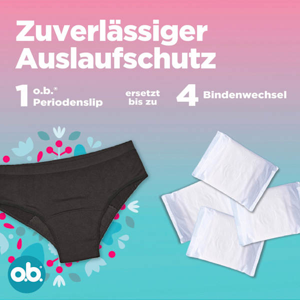 Periodenunterwäsche Slip Teens Gr. 152-164 o.b.