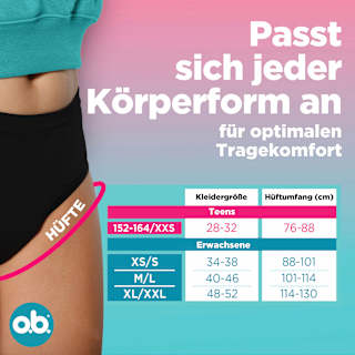 Periodenunterwäsche Slip Teens Gr. 152-164 o.b.