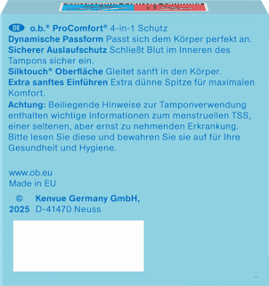 Tampons ProComfort Normal, Reisegröße o.b.