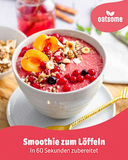 Smoothie Bowl Pulver Alice im Beerenland, Erdbeere & Acaibeere oatsome