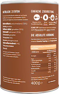 Smoothie Bowl Pulver Choco Crush, Milde Choco oatsome