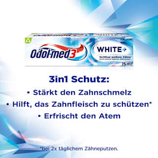 Zahnpasta White+ Odol med 3