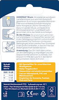 Ohrstöpsel Music Ohropax