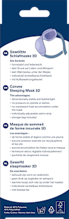 Schlafmaske 3D blau Ohropax