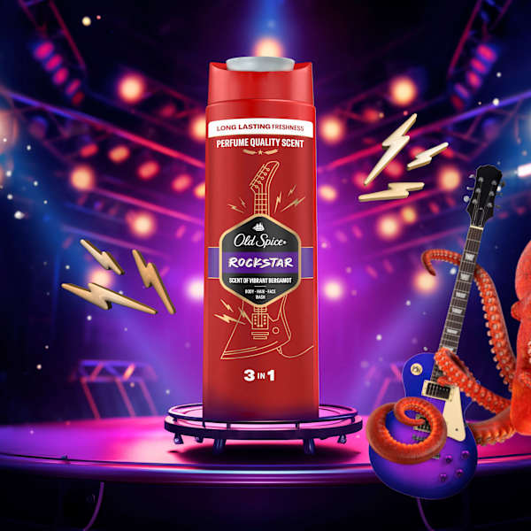 Duschgel Rockstar 3in1 Old Spice