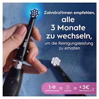 Aufsteckbürsten iO Sanfte Reinigung schwarz Oral-B