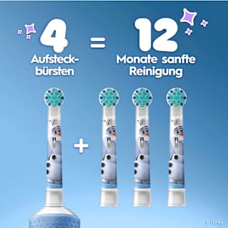 Aufsteckbürsten Kinder Frozen, ab 3 Jahren, extra weich Oral-B