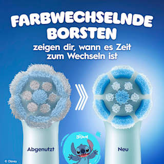 Aufsteckbürsten Kinder iO Stitch Sanfte Reinigung, ab 6 Jahren Oral-B