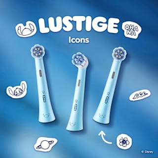 Aufsteckbürsten Kinder iO Stitch Sanfte Reinigung, ab 6 Jahren Oral-B