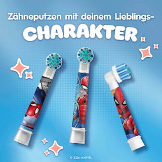 Aufsteckbürsten Kinder PRO Spiderman, ab 3 Jahren Oral-B