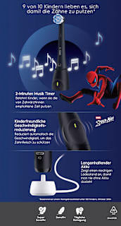 Elektrische Zahnbürste iO Kinder Spiderman mit Reiseetui, ab 6 Jahren Oral-B