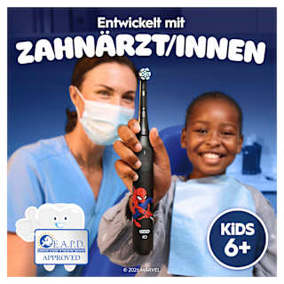 Elektrische Zahnbürste iO Kinder Spiderman mit Reiseetui, ab 6 Jahren Oral-B