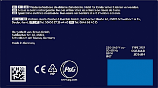 Elektrische Zahnbürste iO Series 3 ice blue Oral-B