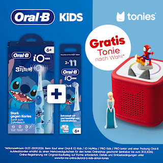 Elektrische Zahnbürste Kinder iO Stitch mit Reiseetui, ab 6 Jahren Oral-B