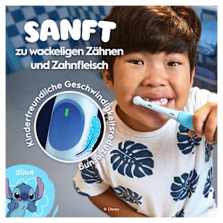 Elektrische Zahnbürste Kinder iO Stitch mit Reiseetui, ab 6 Jahren Oral-B