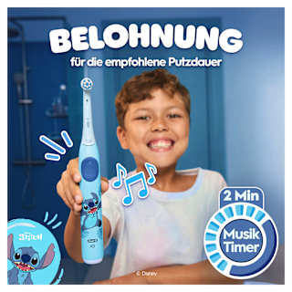 Elektrische Zahnbürste Kinder iO Stitch mit Reiseetui, ab 6 Jahren Oral-B