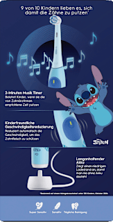 Elektrische Zahnbürste Kinder iO Stitch mit Reiseetui, ab 6 Jahren Oral-B