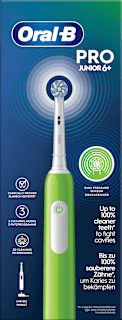 Elektrische Zahnbürste Kinder PRO Junior Green, ab 6 Jahren Oral-B