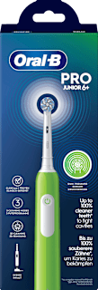 Elektrische Zahnbürste Kinder PRO Junior Green, ab 6 Jahren Oral-B