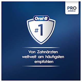Elektrische Zahnbürste Kinder PRO Junior Green, ab 6 Jahren Oral-B