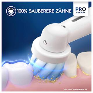 Elektrische Zahnbürste Kinder PRO Junior Green, ab 6 Jahren Oral-B