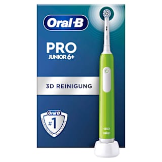 Elektrische Zahnbürste Kinder PRO Junior Green, ab 6 Jahren Oral-B