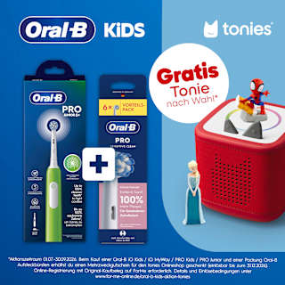 Elektrische Zahnbürste Kinder PRO Junior Green, ab 6 Jahren Oral-B