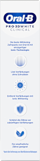 Zahnpasta PRO 3D White Clinical Intensive Whitening Oral-B